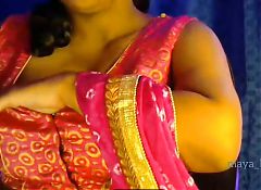 Sexy Bhabhi Stroking Her Boobs