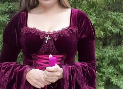 Naughty Slut xlilyflowersx Princess Roleplay Found Purple Clit Vibrator